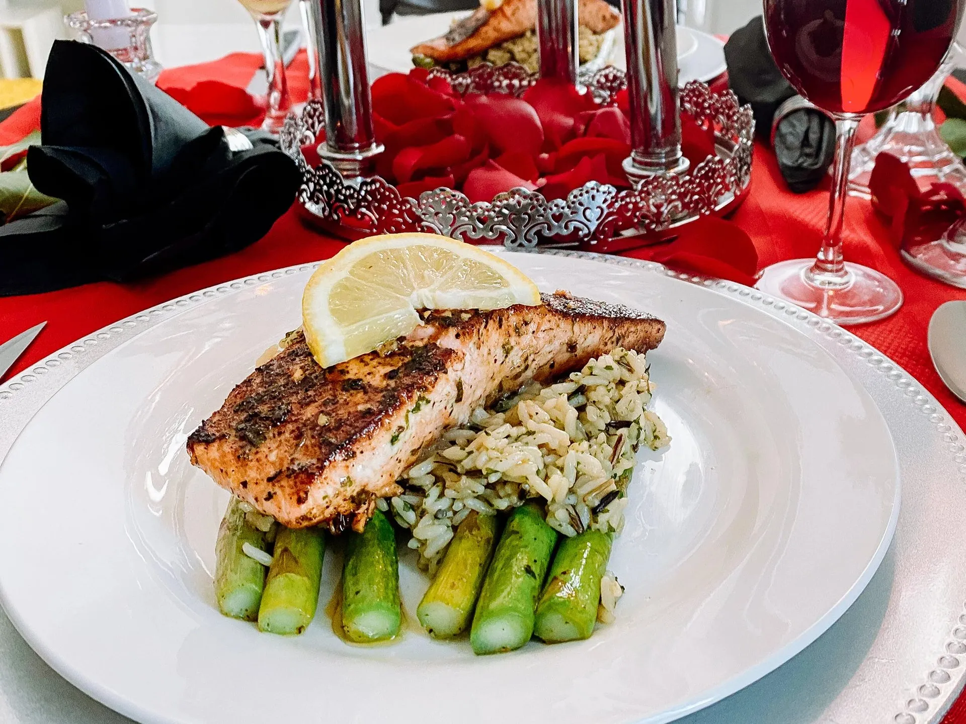 Salmon dinner